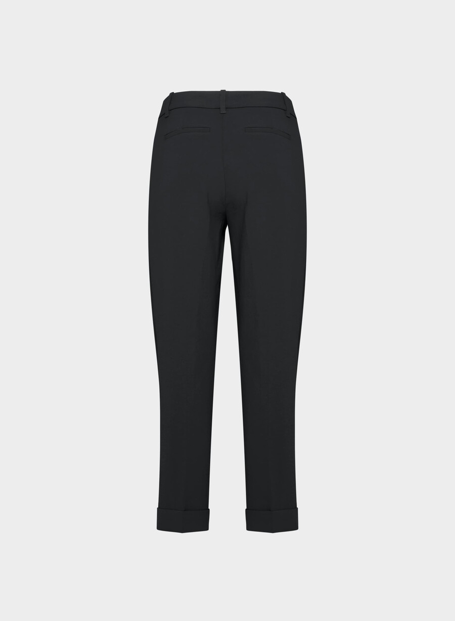 pantaloni spire - crepette nero