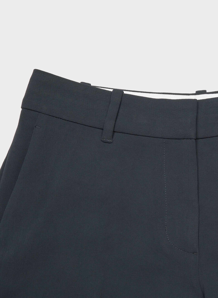 pantaloni spire - crepette dark navy
