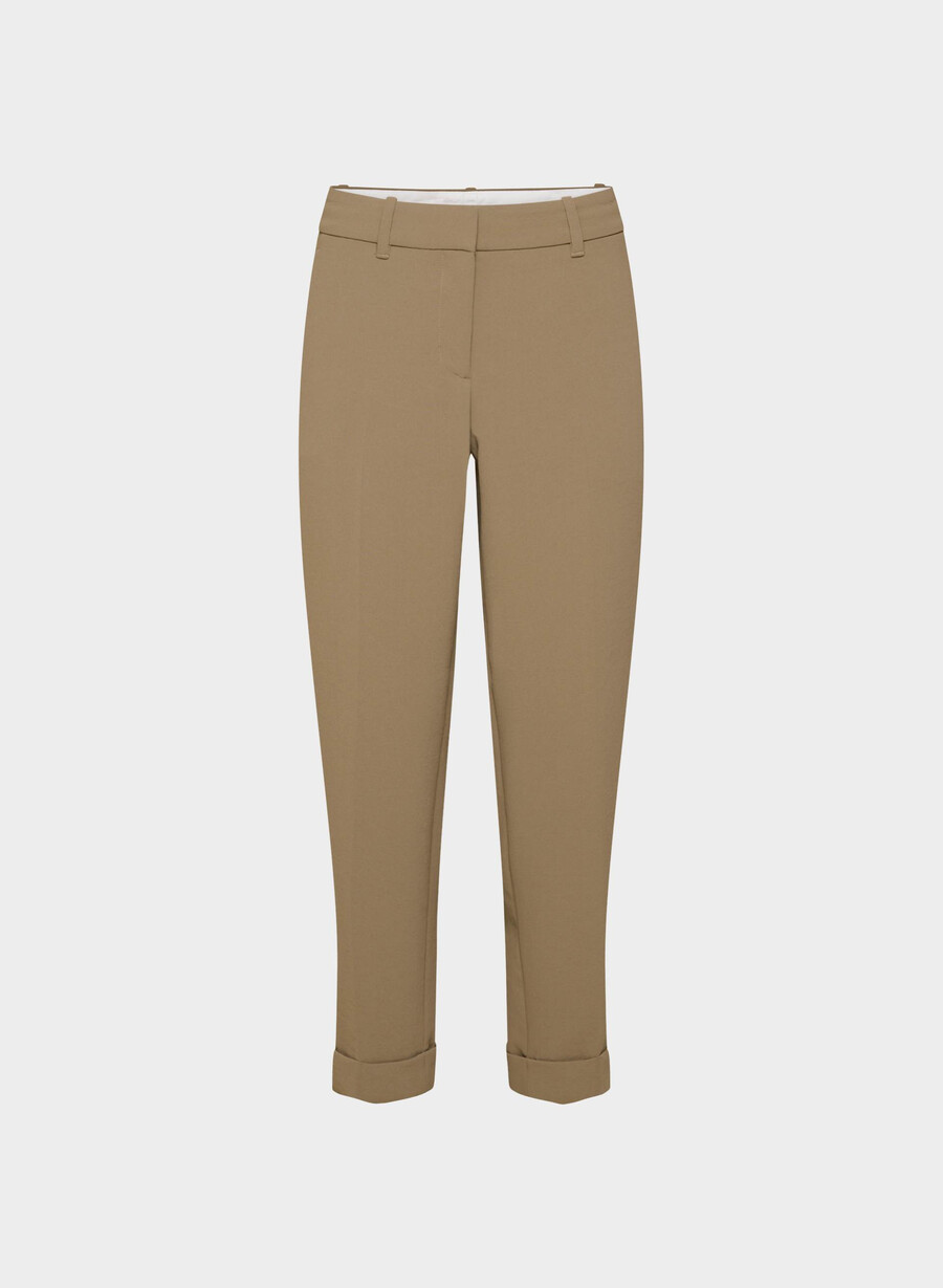 pantaloni spire - crepette folio marrone