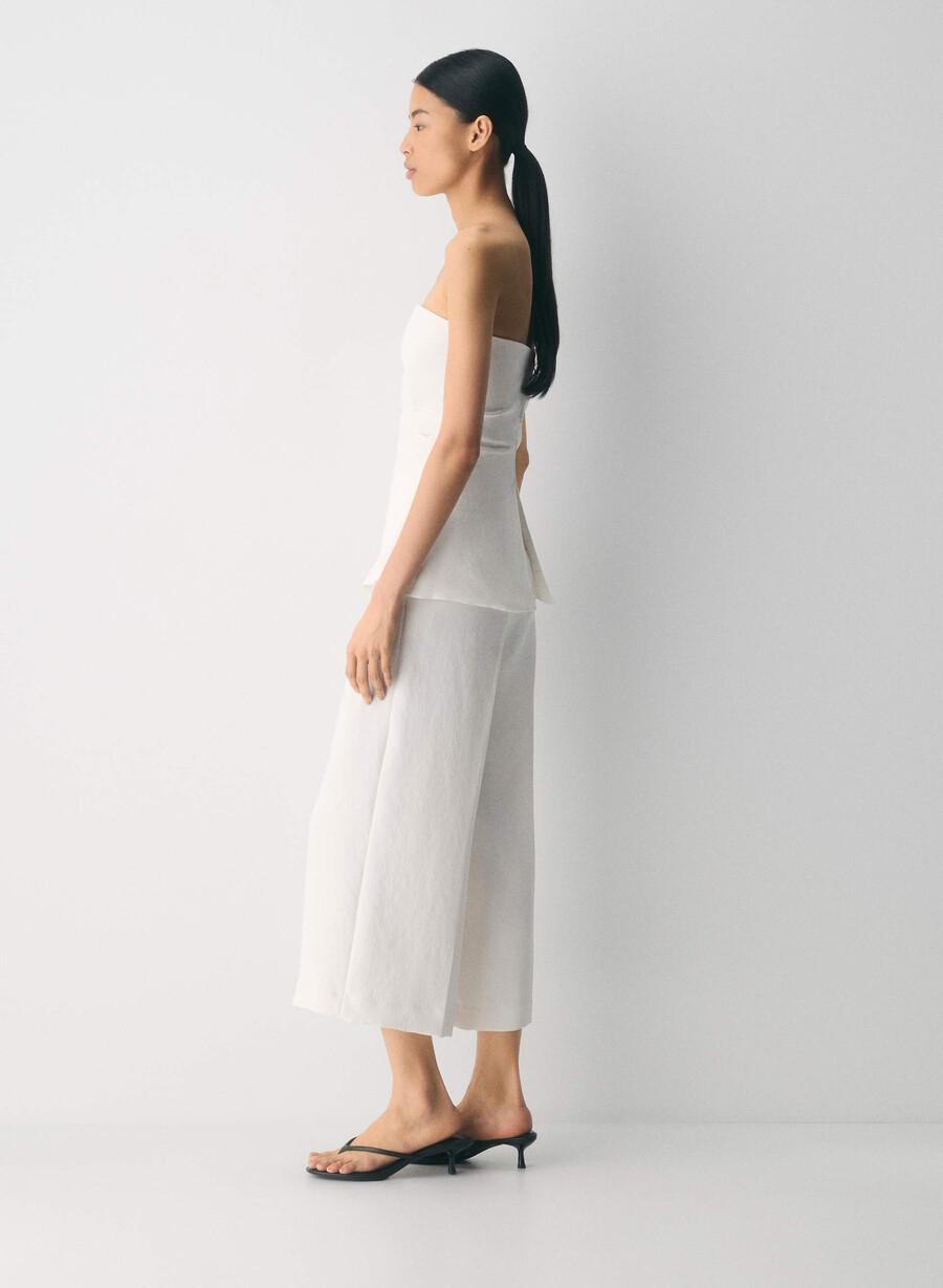 pantaloni podium - crepette light birch