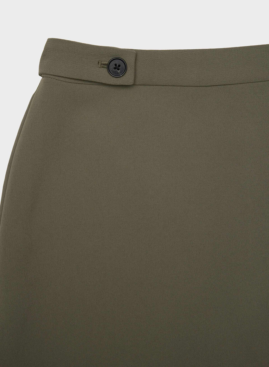 corbel skort - crepette oliva scura