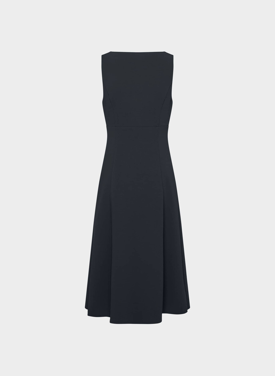 abito pagoda - crepette dark navy
