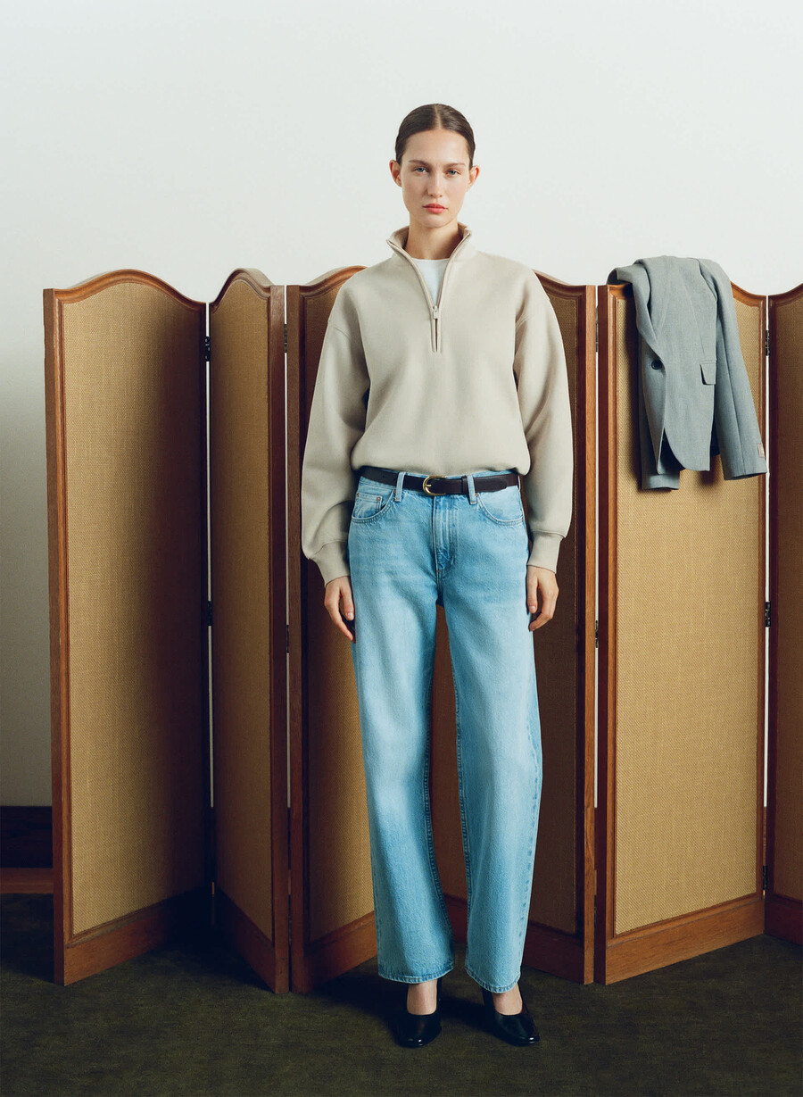 denim forum jeans vintage a vita bassa con risvolto anni 90 15 anni brl thr blu