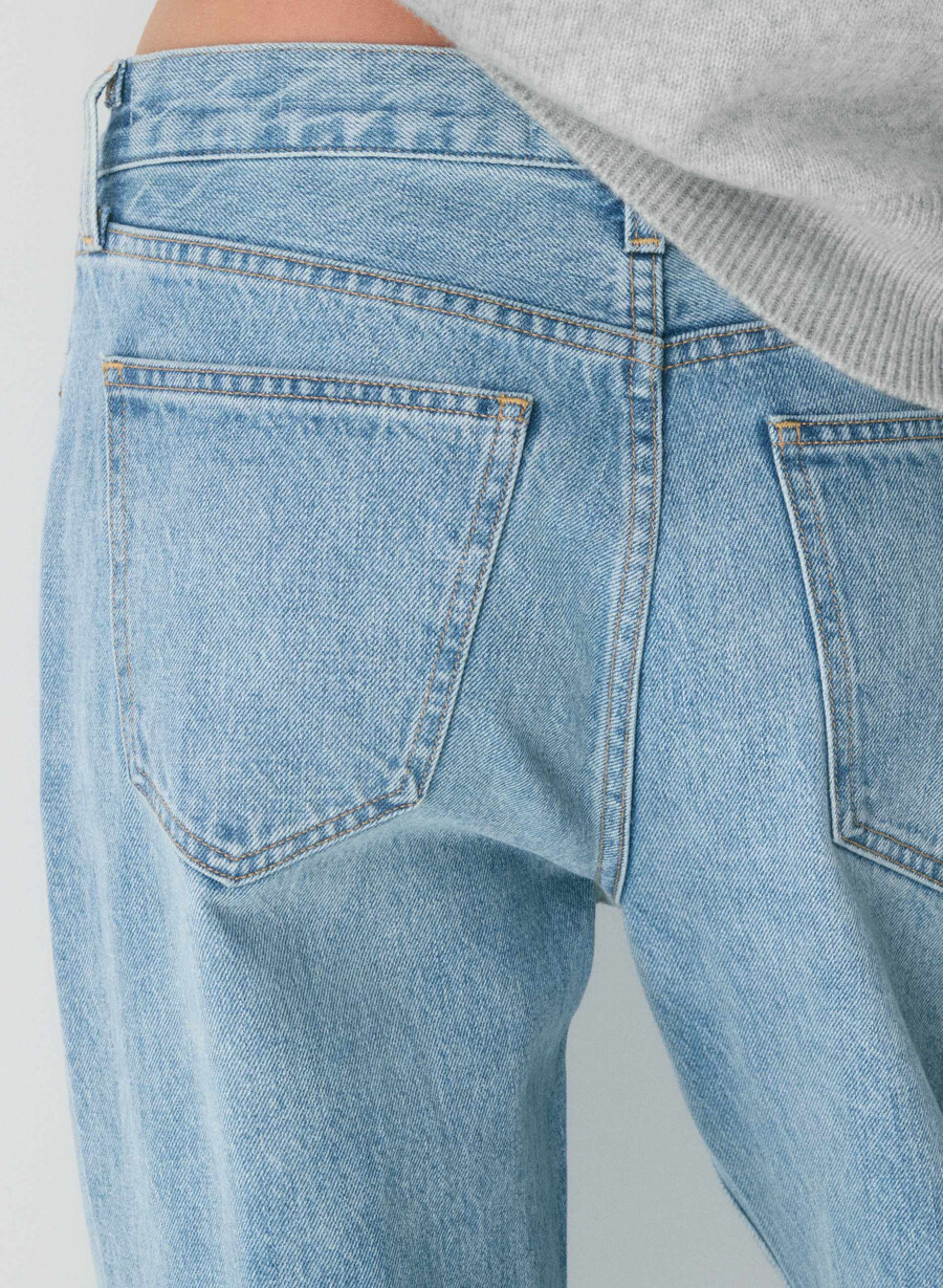 denim forum jeans con risvolto a vita bassa vintage anni 90 7 anni bleu taboo