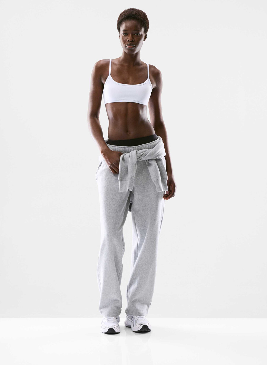 reggiseno sportivo essenziale butter bianco brillante