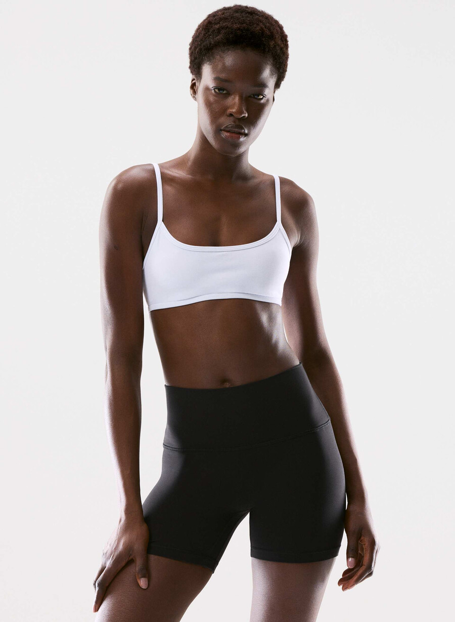 reggiseno sportivo essenziale butter bianco brillante