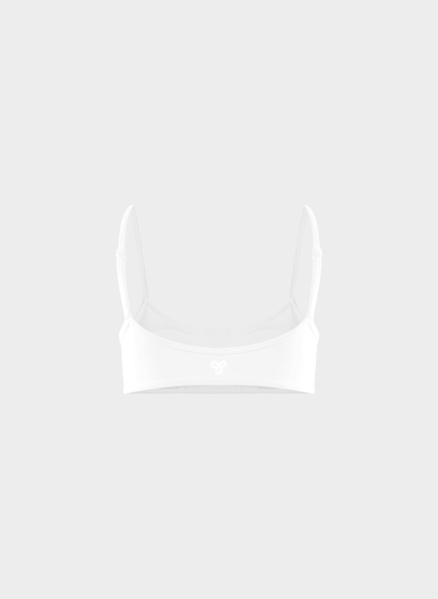 reggiseno sportivo essenziale butter bianco brillante