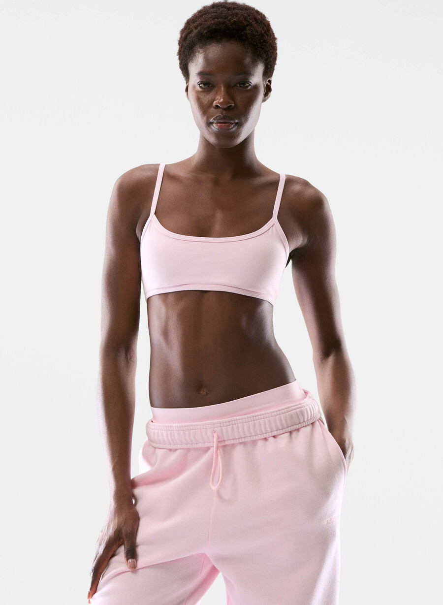 reggiseno sportivo essenziale butter villa pink