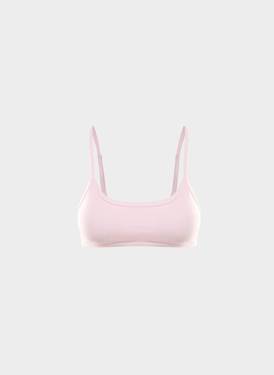 reggiseno sportivo essenziale butter villa pink
