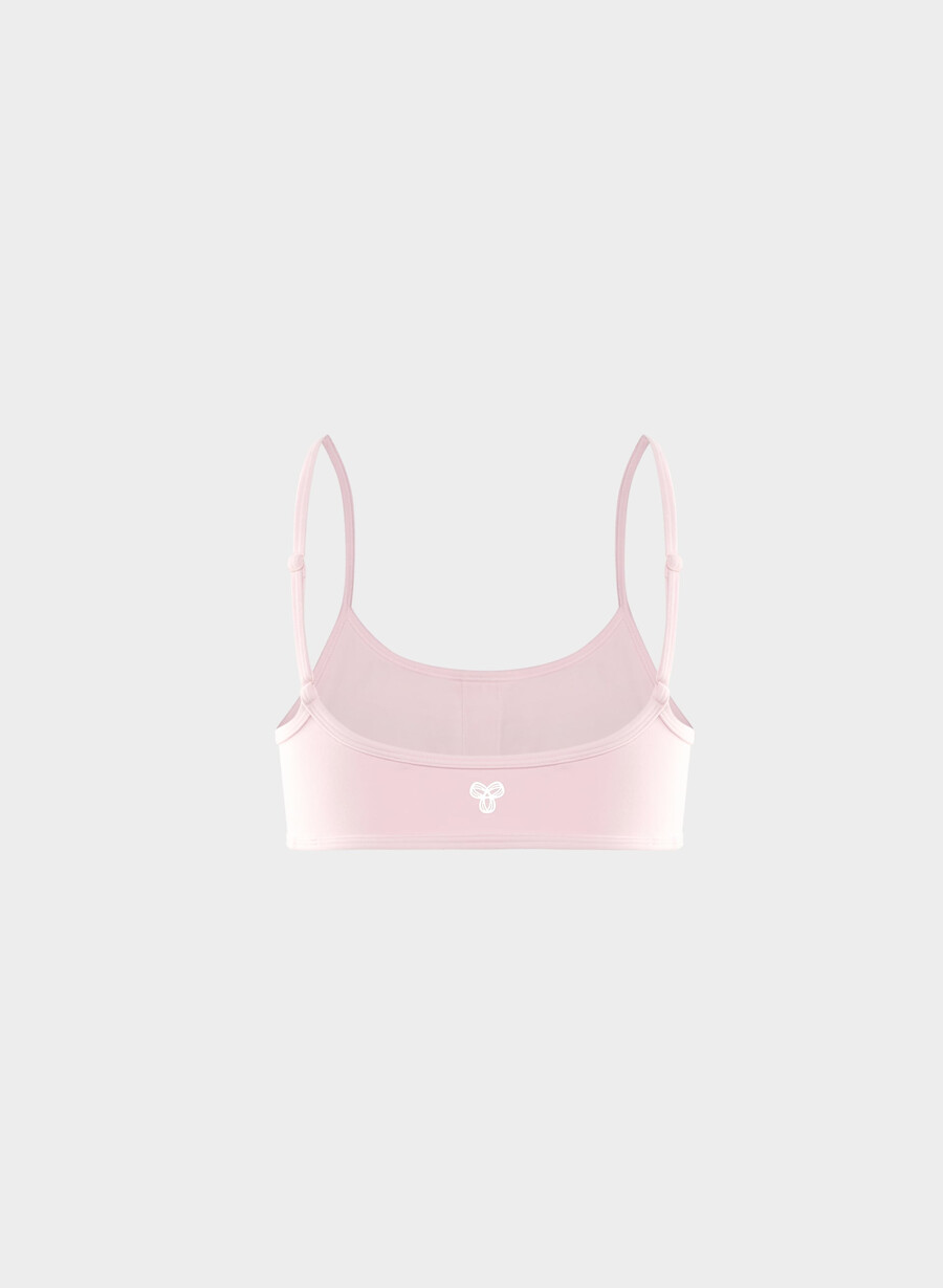 reggiseno sportivo essenziale butter villa pink