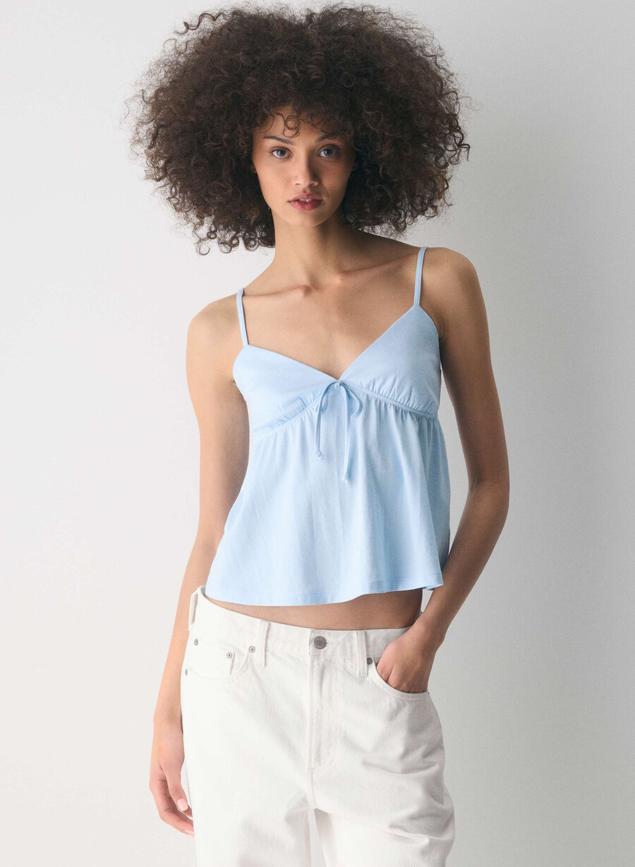 cottonwhisk loulou canotta villa blue