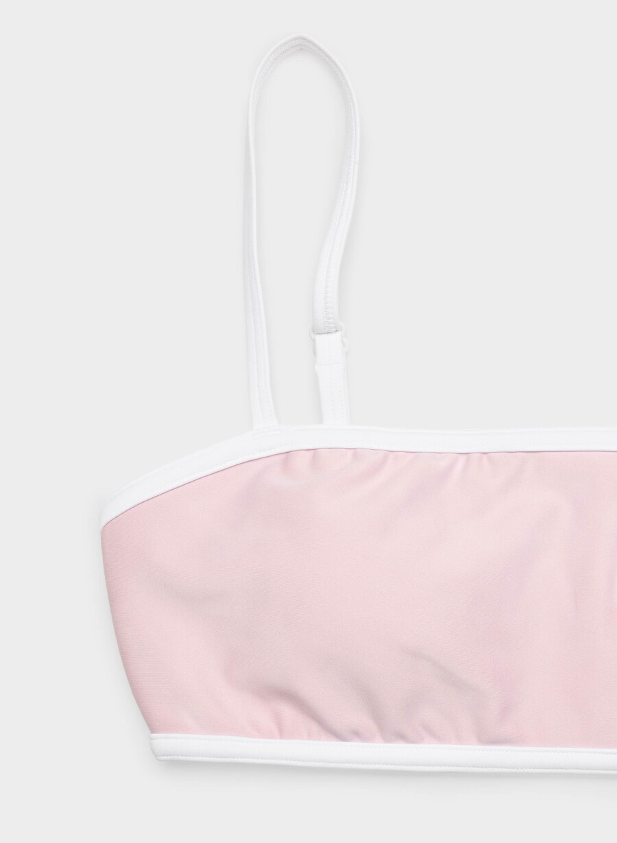 reggiseno sportivo glotone showup dsty pink bt white