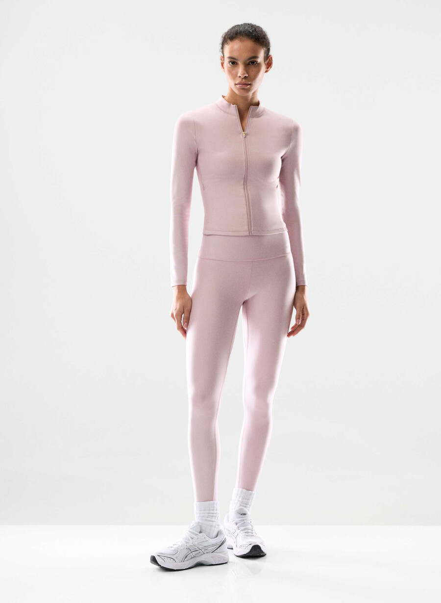 leggings glotone showup hi-rise da 26 dsty pink bt white