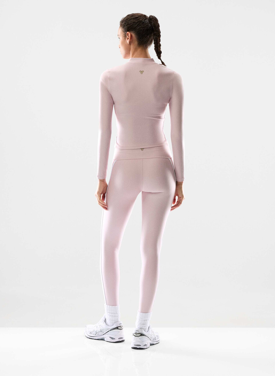 leggings glotone showup hi-rise da 26 dsty pink bt white