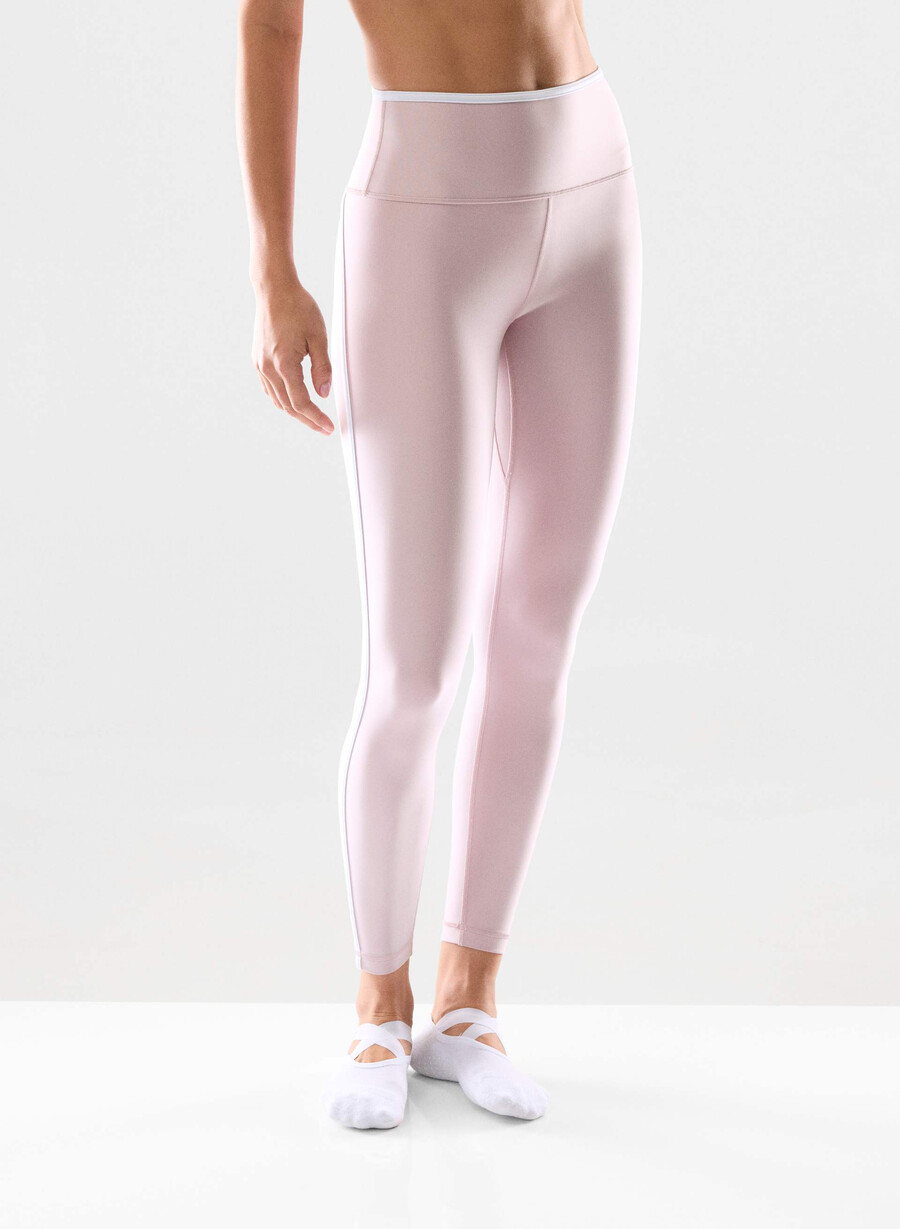 leggings glotone showup hi-rise da 26 dsty pink bt white