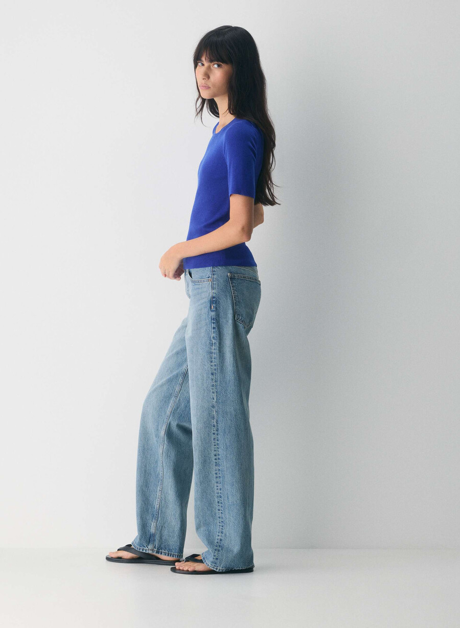 maglione foundry in lana merino pregiata blauer
