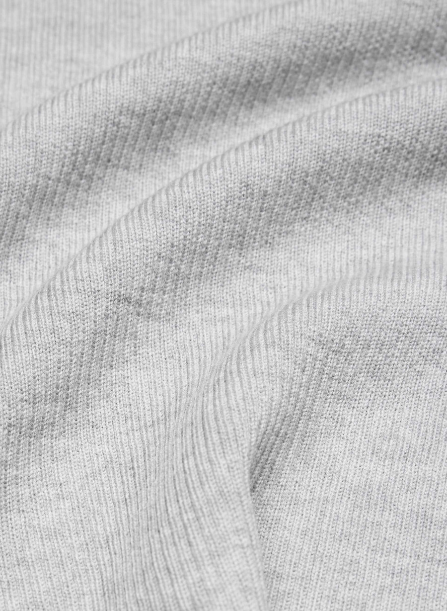 maglione foundry in lana merino pregiata heather chrome