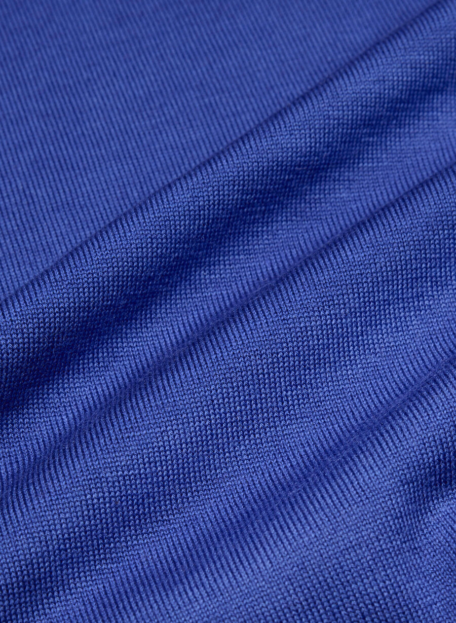 gilet in lana merino pregiata da pascolo blauer