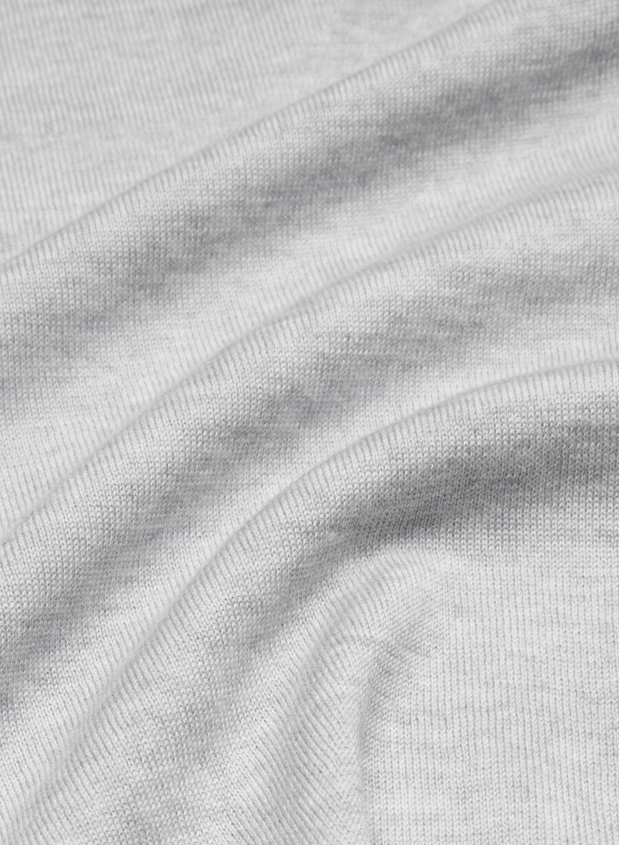 gilet in lana merino pregiata wedgewood heather chrome