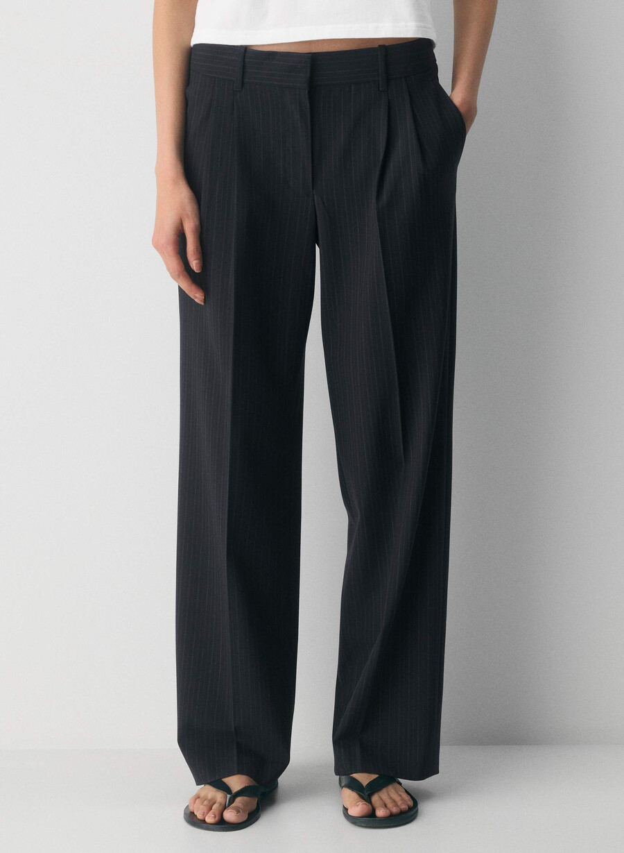 the effortless pant lo-rise - ressential light ls st dk nt nvymt pr