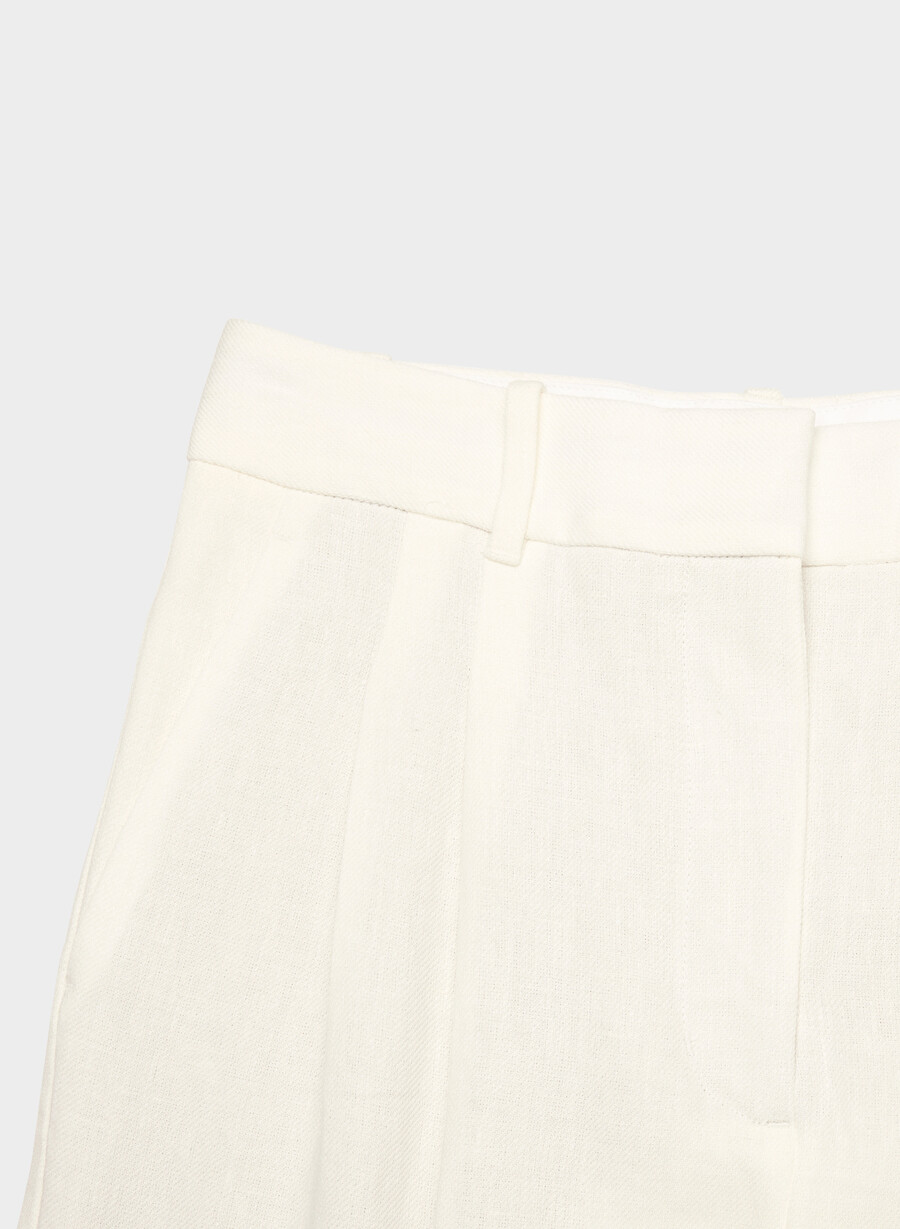the effortless pant - lino betulla chiara