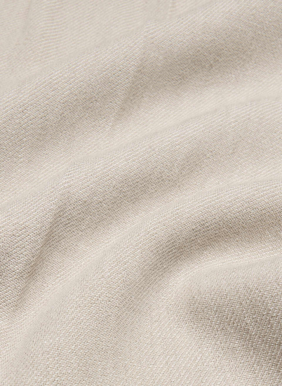 the effortless pant - lino ecru scuro non tinto