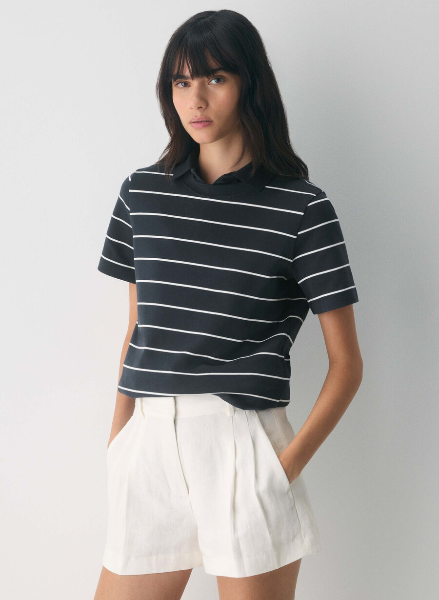 the effortless short mini - lino betulla chiara