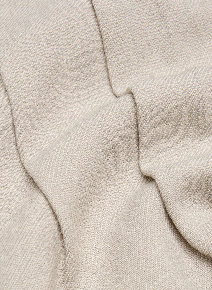 the effortless short mini - lino ecru scuro non tinto