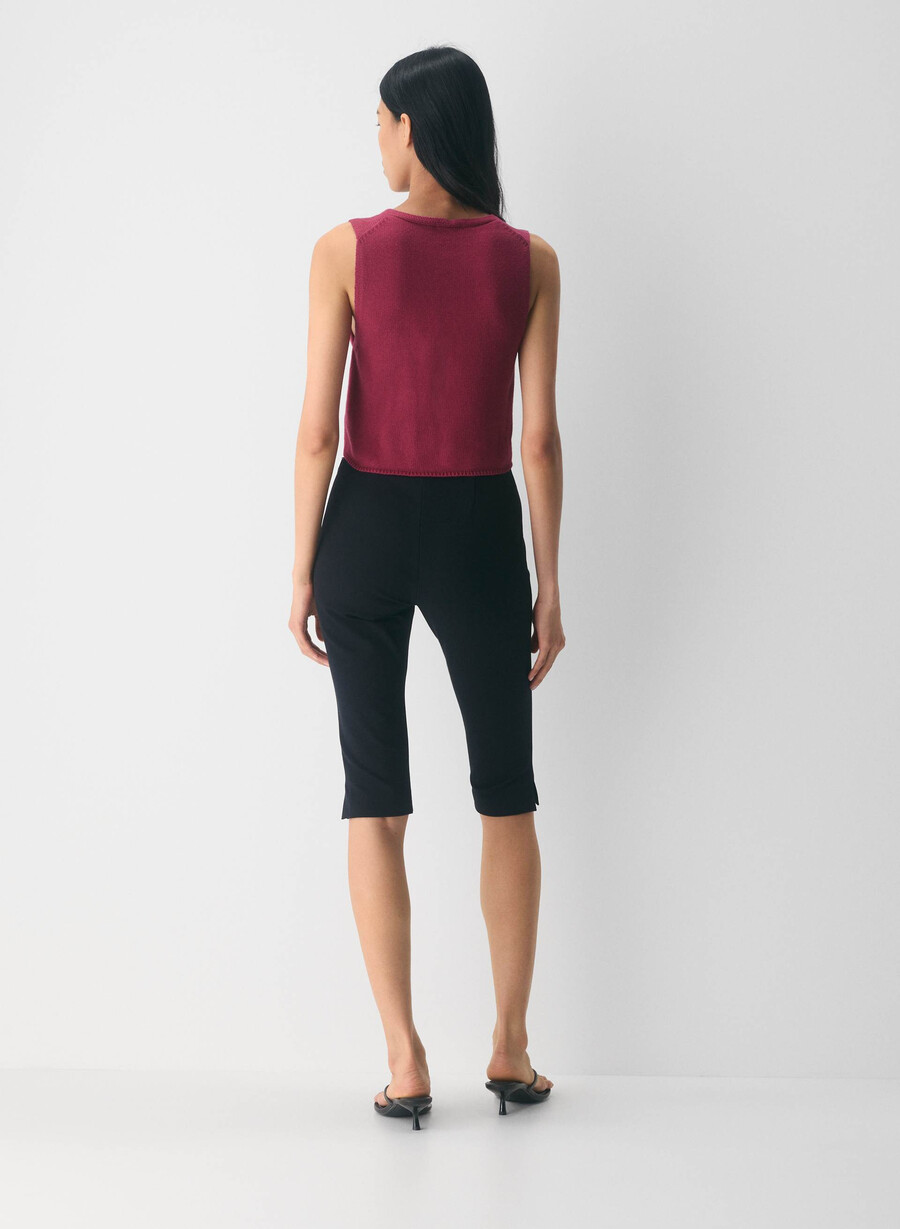 gilet basco cotton charm juicy rose