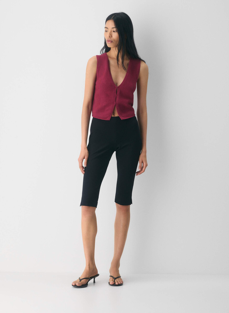 gilet basco cotton charm juicy rose