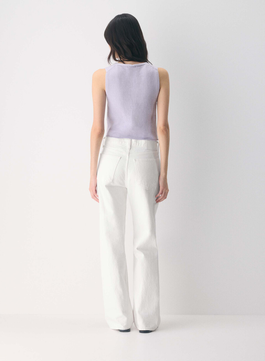 gilet basco cotton charm wildflower lilla