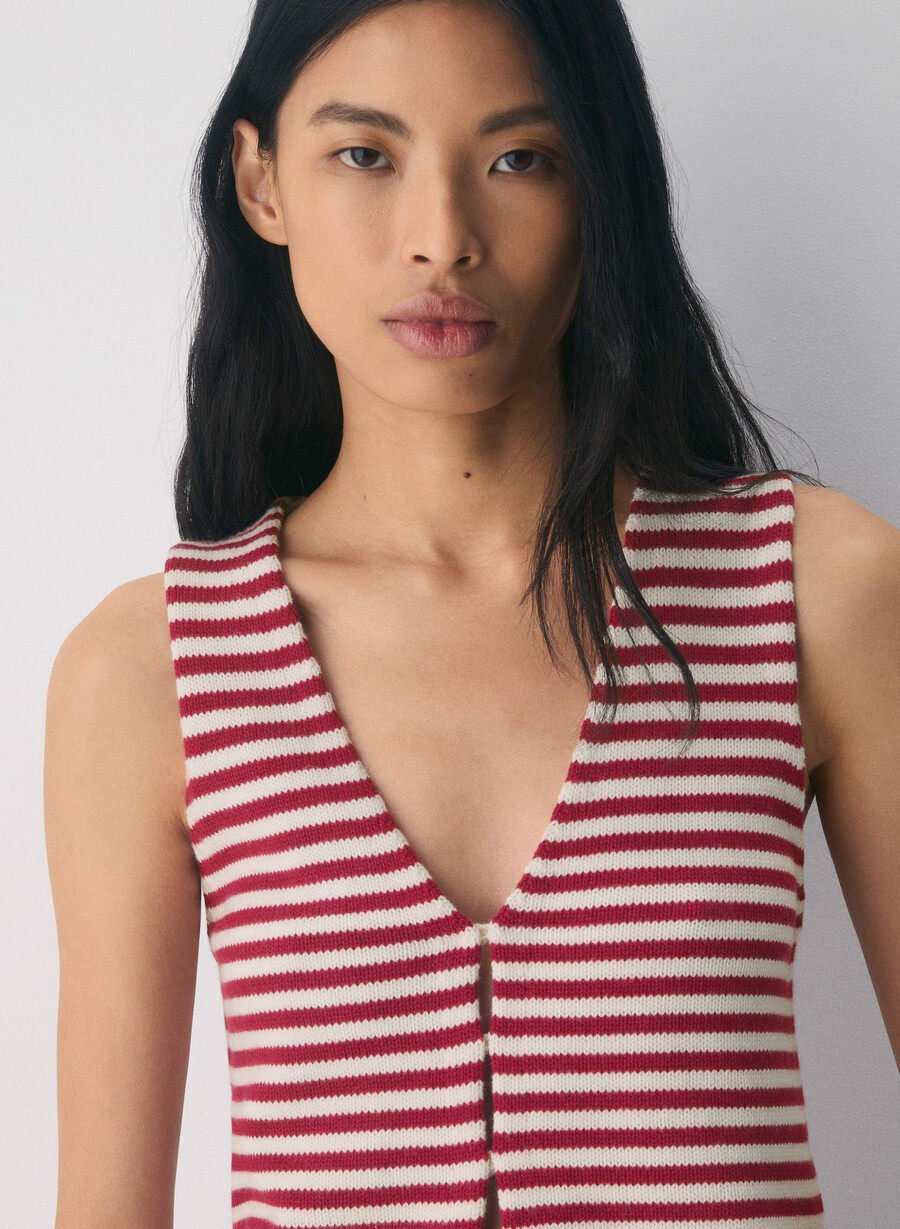 gilet basco cotton charm betulla chiararo juicy