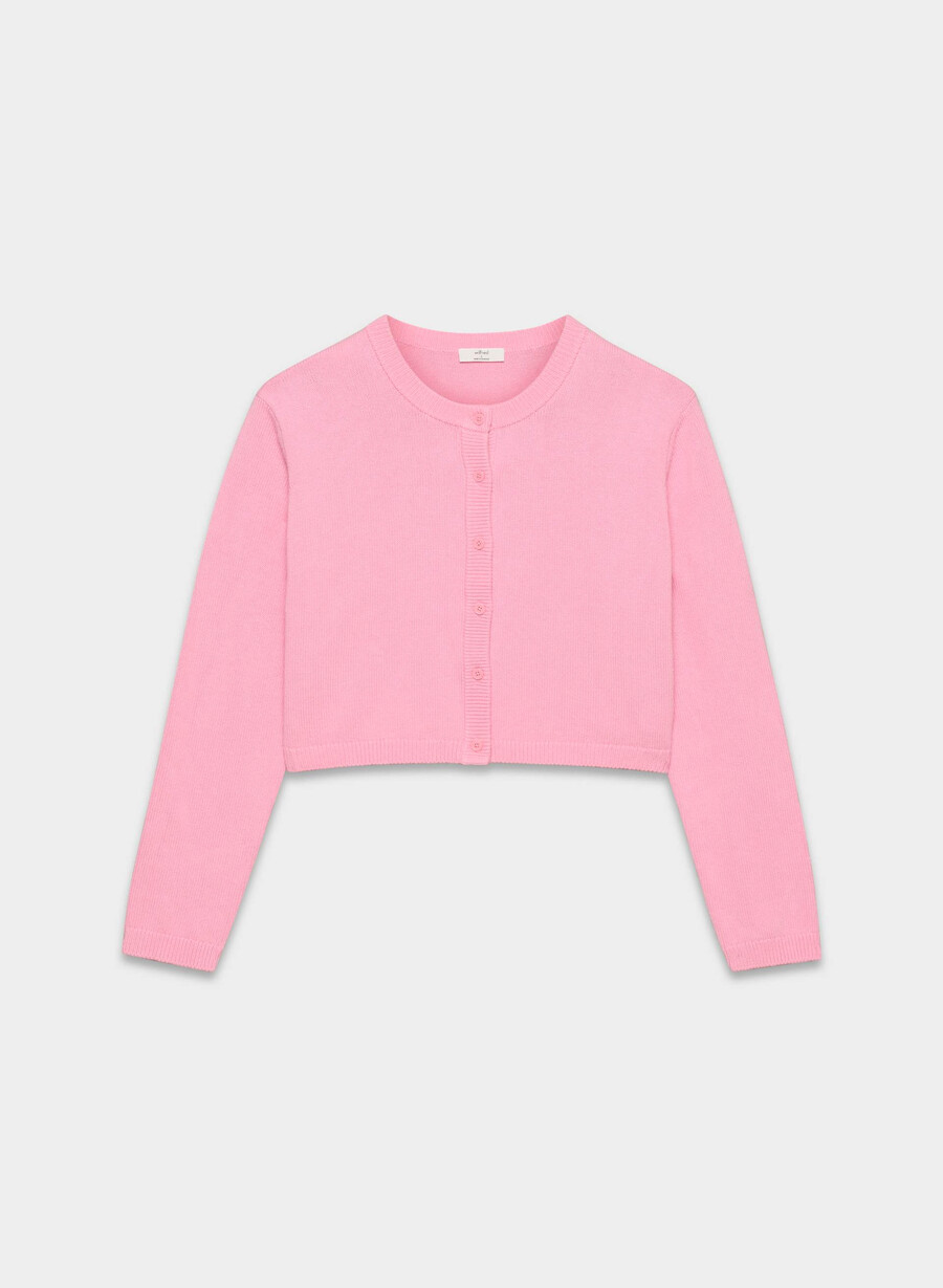 cardigan sicily cotton charm jellybean pink