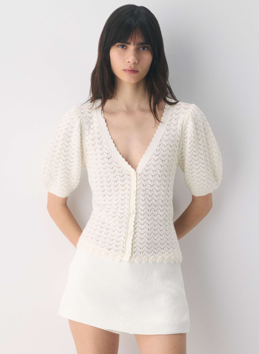cardigan cotton charm fika betulla chiara
