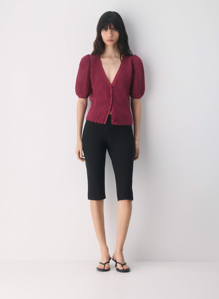 cardigan fika cotton charm juicy rose