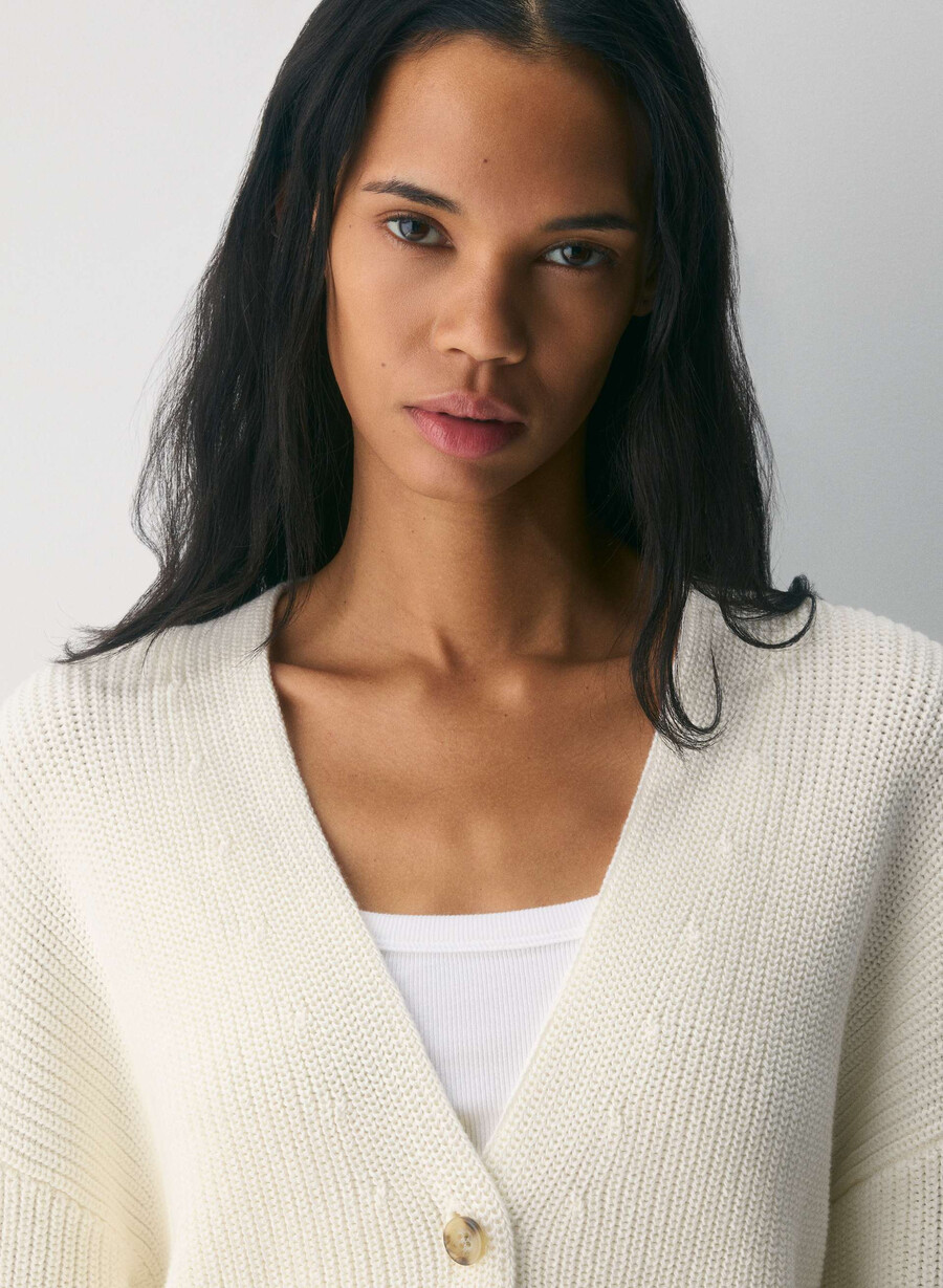 cardigan qualificatore betulla chiara