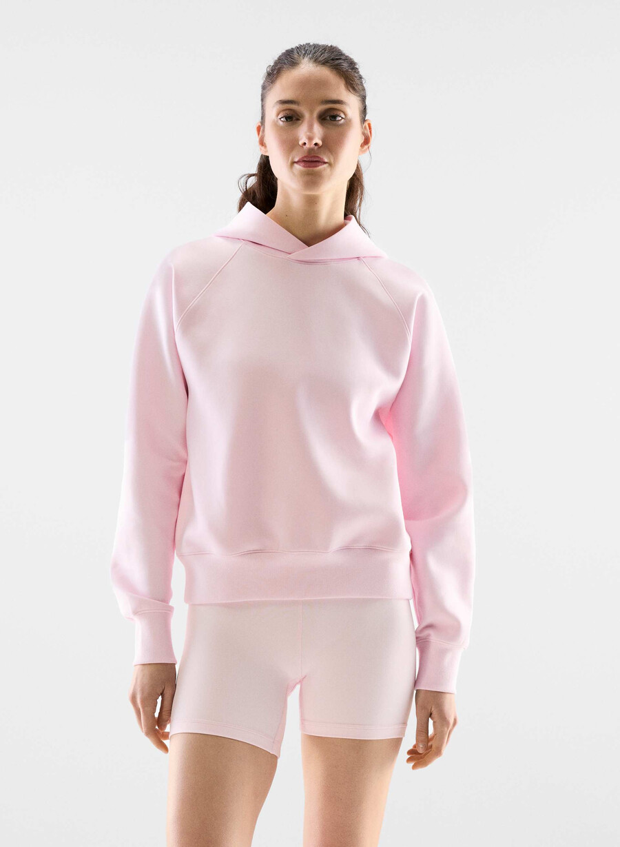 felpa con cappuccio afterfx intention villa pink