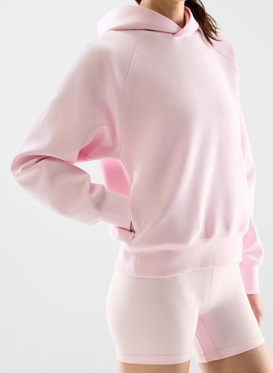 felpa con cappuccio afterfx intention villa pink