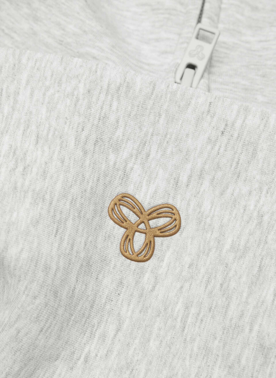 felpa con cappuccio afterfx intention heather chrome