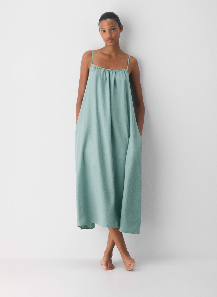 abito benessere in lino goddess sage