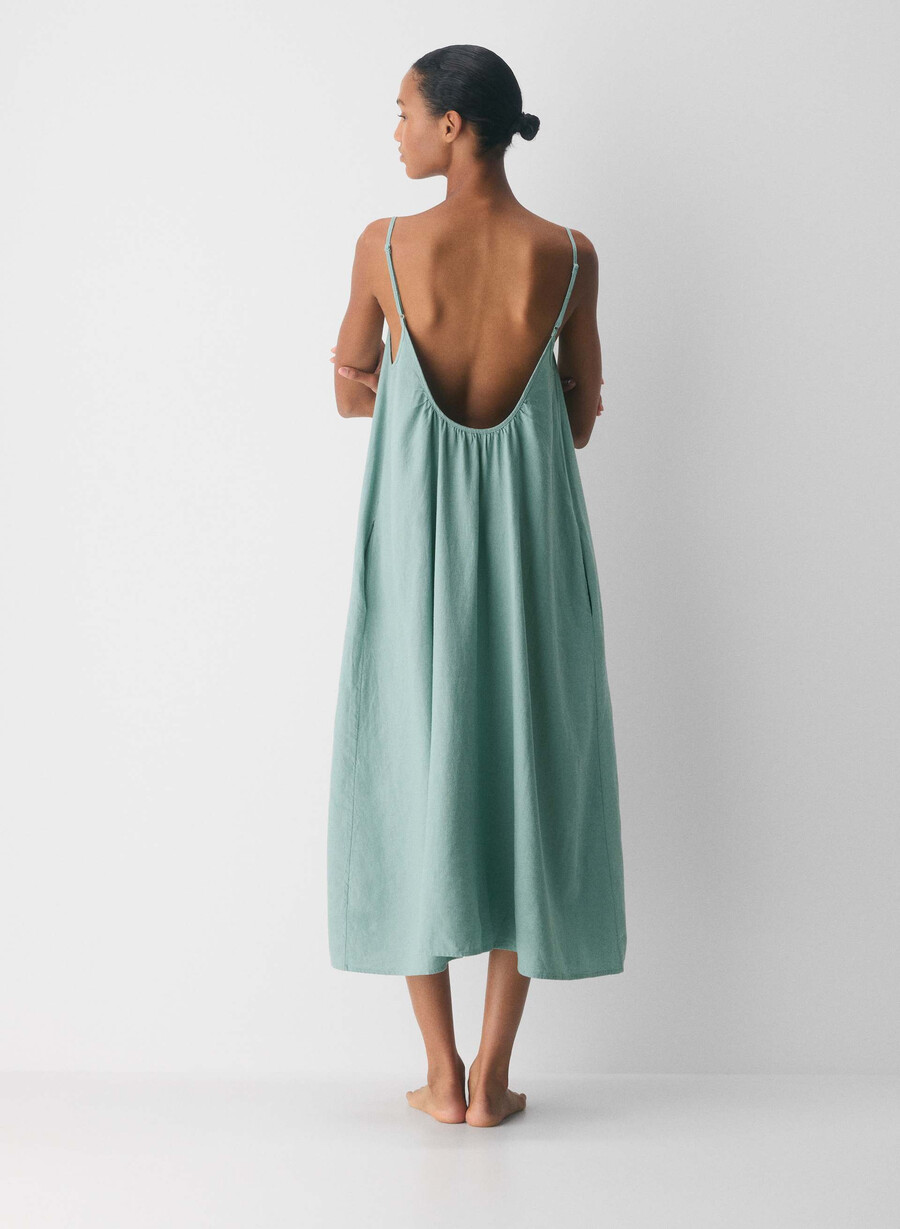 abito benessere in lino goddess sage
