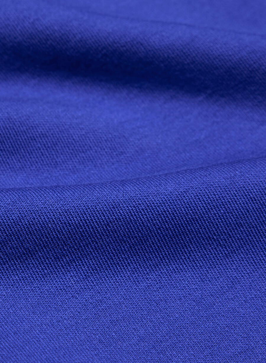 maglietta caveat in cotone interlock blu ablaze