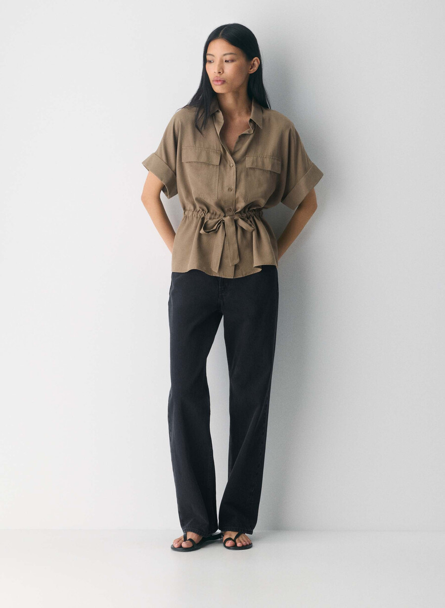camicia garner folio marrone