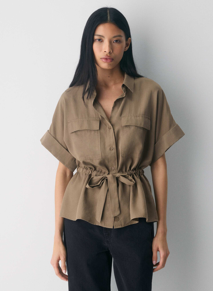 camicia garner folio marrone