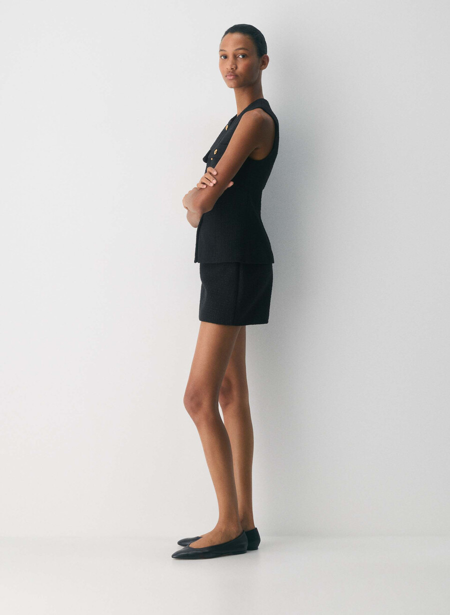 corrispond vest nero