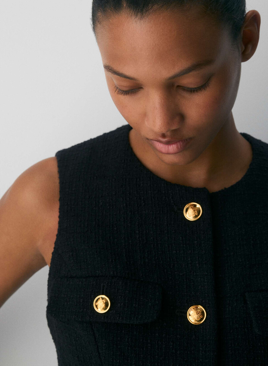 corrispond vest nero