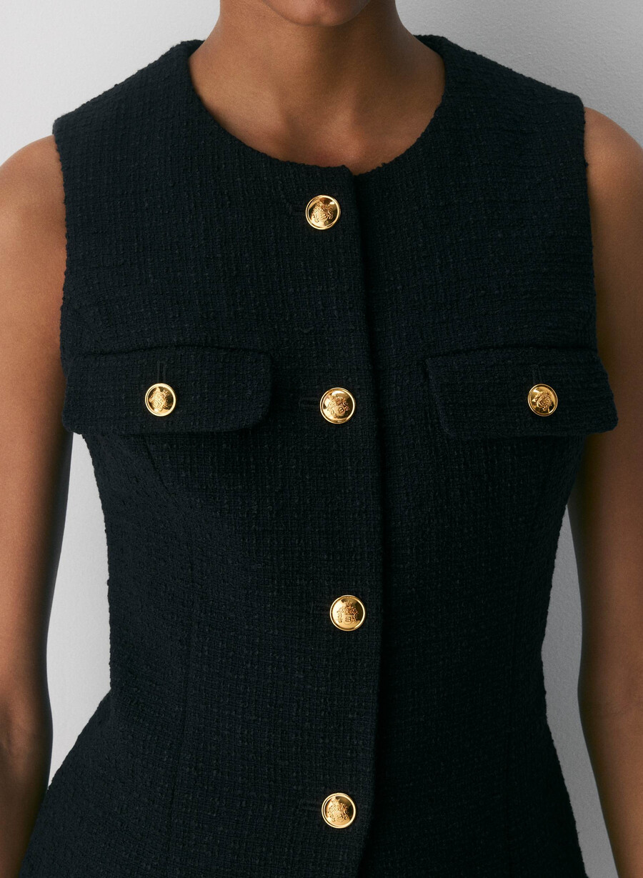 corrispond vest nero