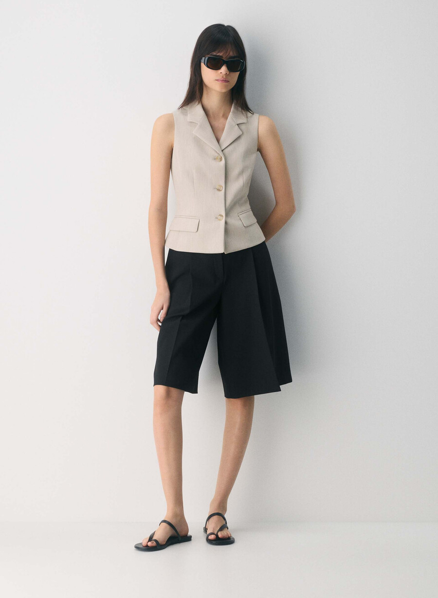 gilet assembly - ressential heather matte pearl
