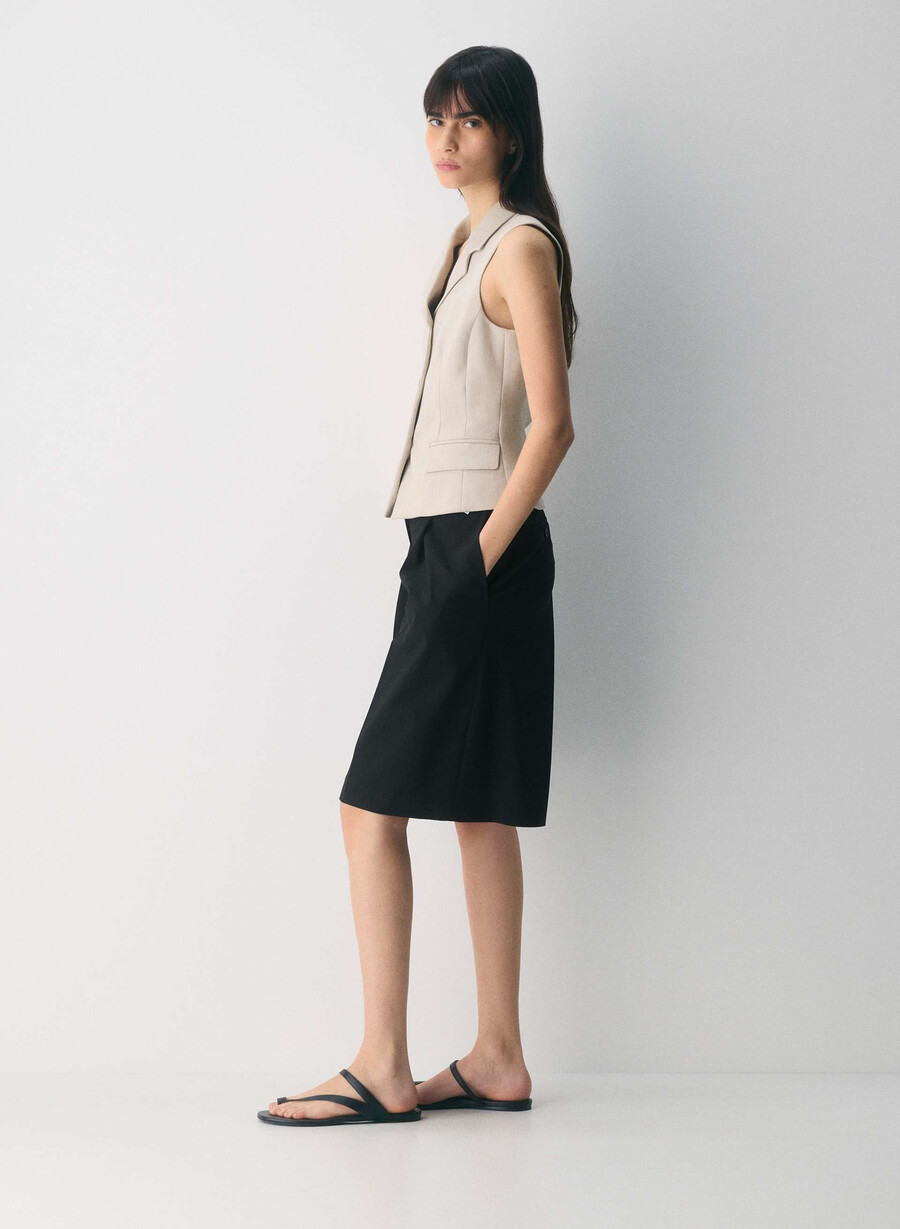 gilet assembly - ressential heather matte pearl
