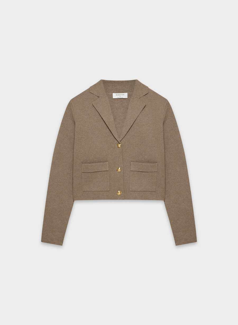 maglione ordinance - wonder yarn heather folio brown